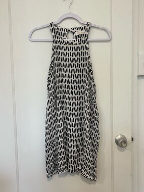 Fighting Eel Ava Sky Hebrew Shell Printed Halter Tunic